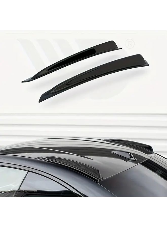 For G80 M3 M4 Roof Wind Deflector Aerodynamic Spoiler Lip Lightweight Exterior Performance Upgrade Improved Downforce Sleek Car Accessory Durable Part G80 Bright Black - Image 1