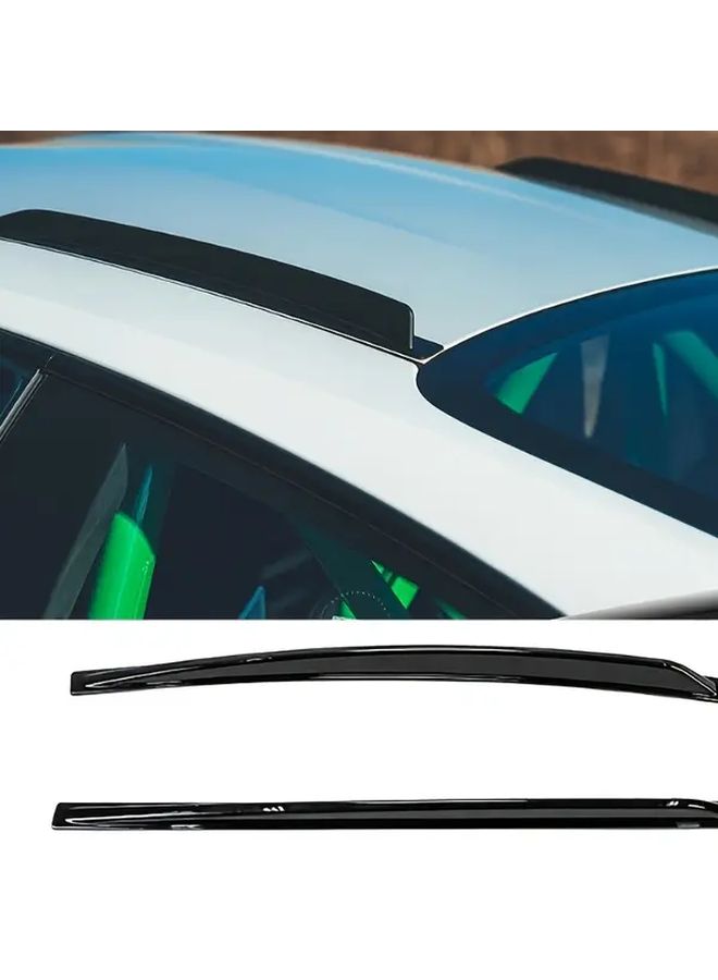 For G80 M3 M4 Roof Wind Deflector Aerodynamic Spoiler Lip Lightweight Exterior Performance Upgrade Improved Downforce Sleek Car Accessory Durable Part G80 Bright Black - Image 3