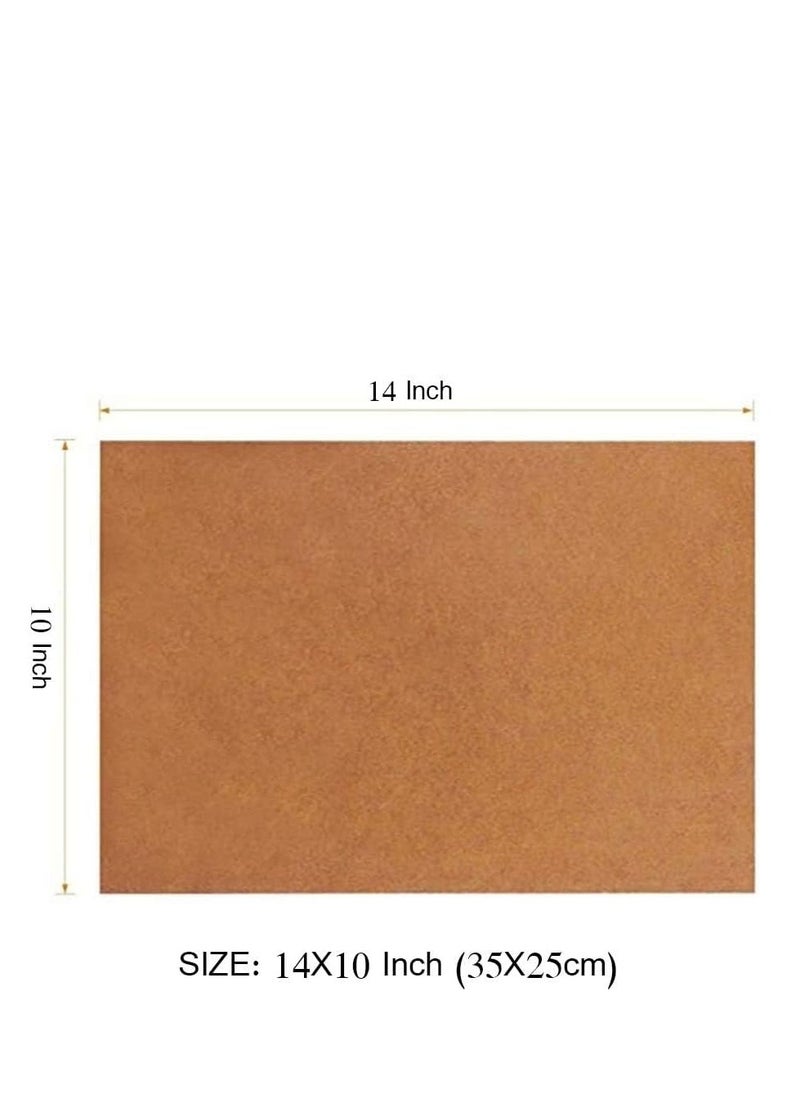 Unbleached Parchment Paper Baking Liners Sheets, 100 Pcs Precut 10x14 Inches Non-stick Wax for Cook, Grill, Steam, Pans, Air Fryers, Hamburger Patty (Brown)