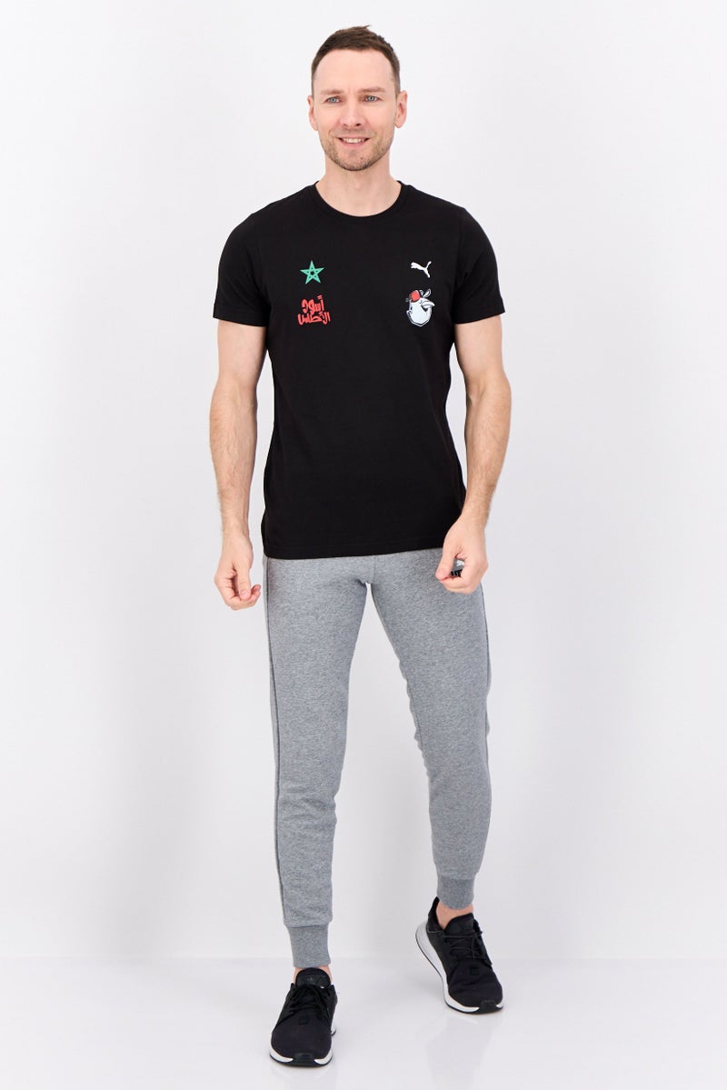 PUMA Men Sportswear Fit Short Sleeve Outdoor T-Shirt, Black - Image 4