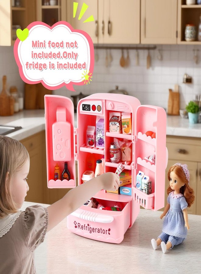 Kimo Dollhouse Mini Refrigerator Furniture, Essential Kitchen Accessory for Dollhouse, Compatible with Mini Foods, Kids' Playhouse Decor - Image 4