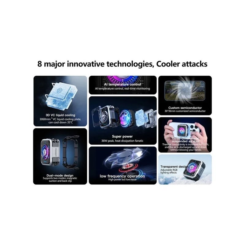 نوبيا ملحقات ألعاب Nubia RedMagic Cooler 5 Pro 36W - وردي - Image 3