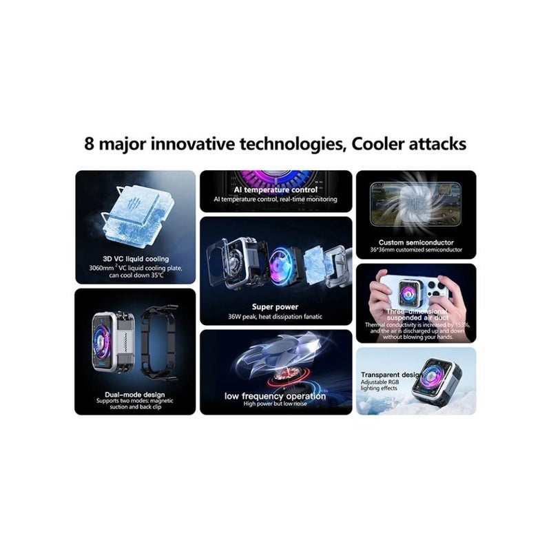 نوبيا ملحقات ألعاب Nubia RedMagic Cooler 5 Pro 36W - وردي - Image 5