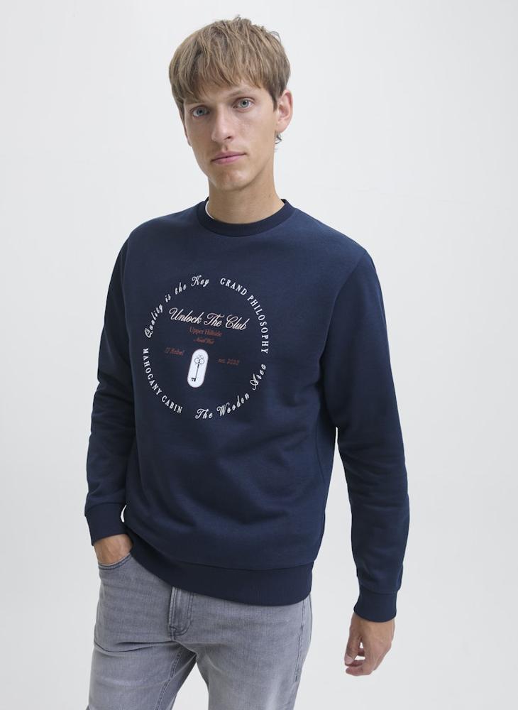 ج ج ريبل سويت شيرت مطبوع بقصة عادية - Image 3