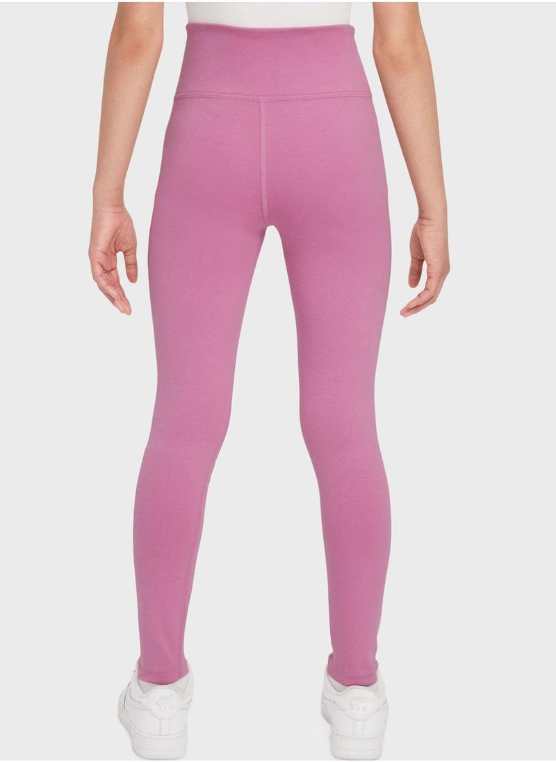 Nike Youth Nsw Classic Highrise Tights  - Image 2