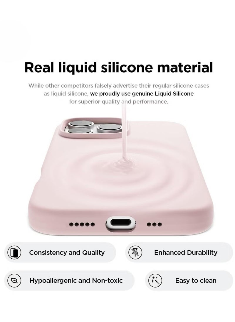 ELTRAZONE Chalk Pink iPhone 16 Pro Case – Slim Shockproof Full Body Protection with Soft Microfiber Lining, Scratch-Resistant - Image 2