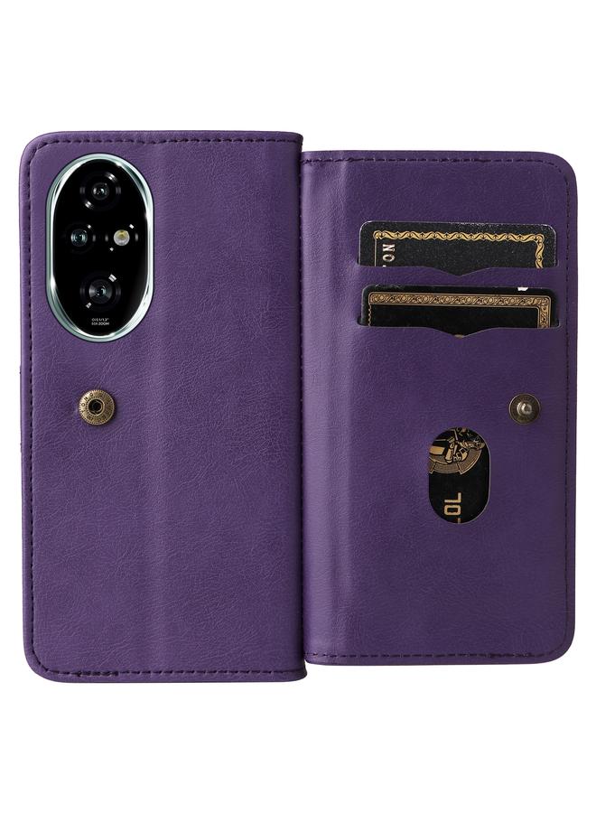 S-TOP Case For Honor 200 Pro Multi-Function Wallet 10 Card Slots Leather Phone Case - Image 4