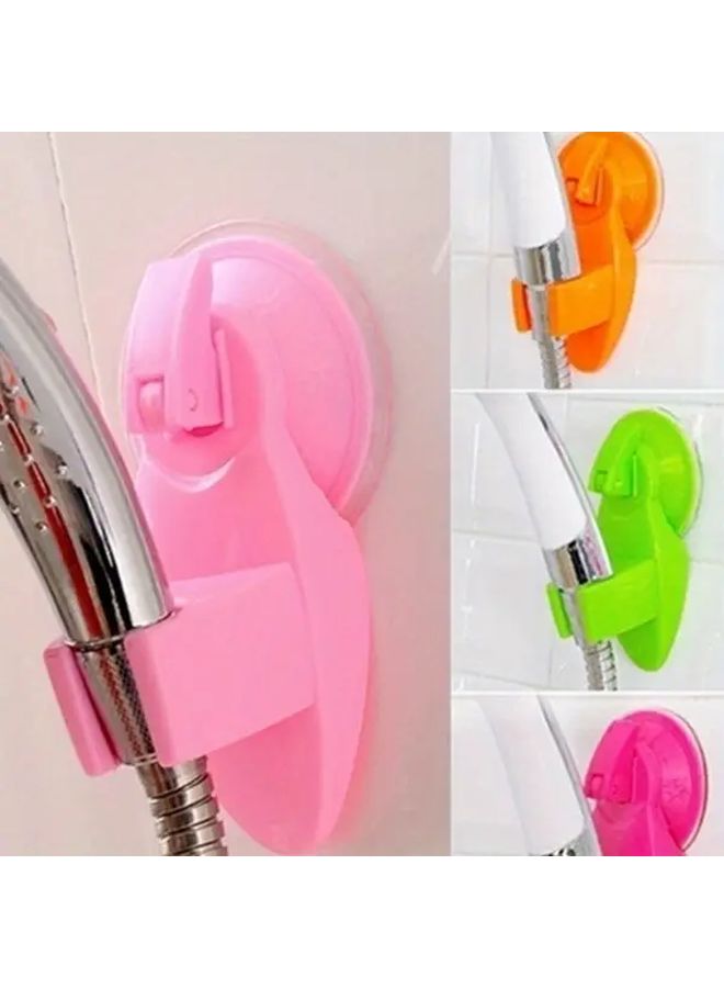 Adjustable Plastic Shower Head Holder with Strong Vacuum Suction Cup No Drill Wall Mount Bracket Blue - Image 1