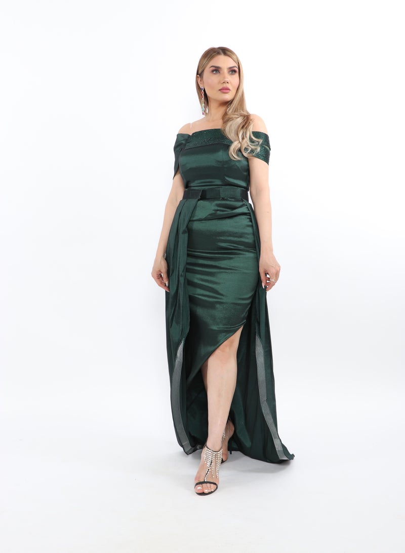 MyesuQ Luxurious Shantung Dress - Image 1