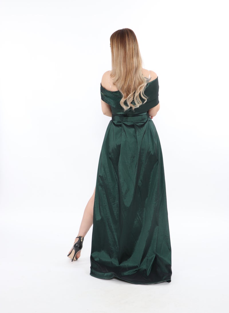 MyesuQ Luxurious Shantung Dress - Image 4