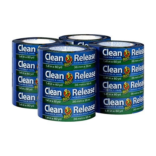 Duck Clean Release Blue Painter's Tape 1.5-Inch (1.41-Inch x 60-Yard), 16 Rolls, 960 Total Yards, 284373 - Image 1