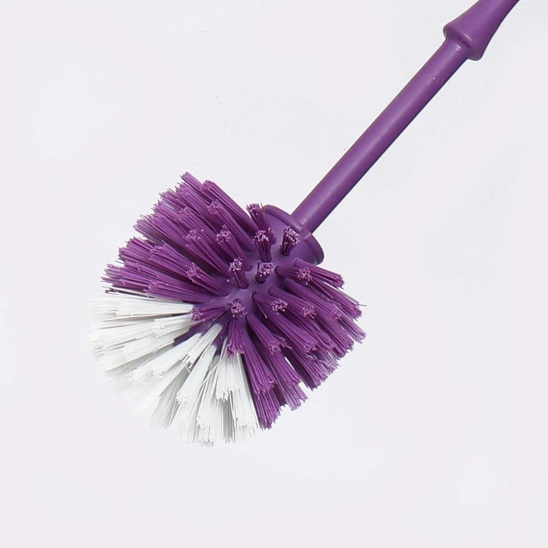 AIR O MATIC AIR O Matic Plastic Round Toilet Brush (Pack of 2Multicolour) Bristles for Effective Cleaning  - Image 2