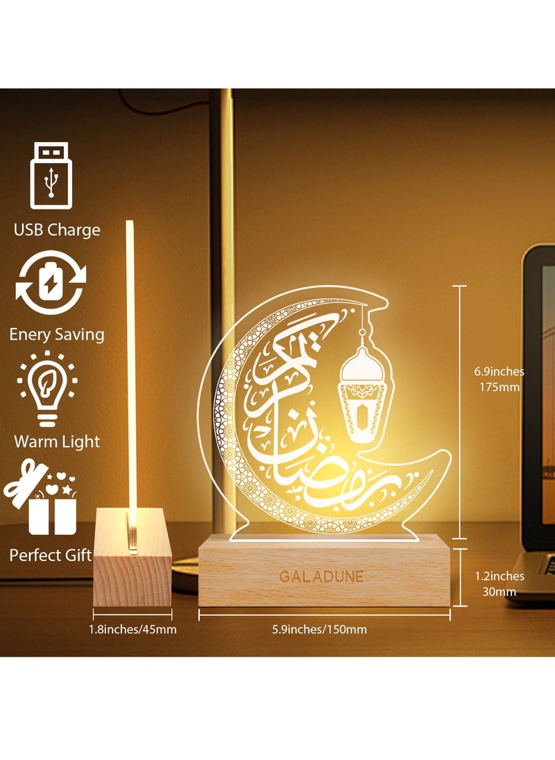 GALADUNE LED Acrylic Night Light ,Elegant Crescent Shape ,Suitable for Ramadan and Islamic Celebrations, Home Decoration - pzsku/Z25D67D29FE560A0072A4Z/45/_/1740127302/776d4836-b17d-4d94-b116-132b52e74f40