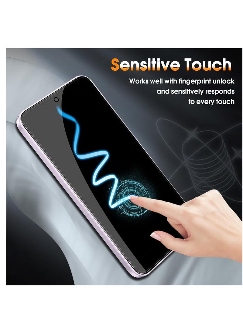 JAJEEK Privacy Screen for Samsung Galaxy A35 5G – Tempered Glass, Pack of 2 Privacy Screen Protectors & 2 Camera Lens Protectors, 9H Hardness, Anti-Spy, Anti-Scratch Protection - Image 3