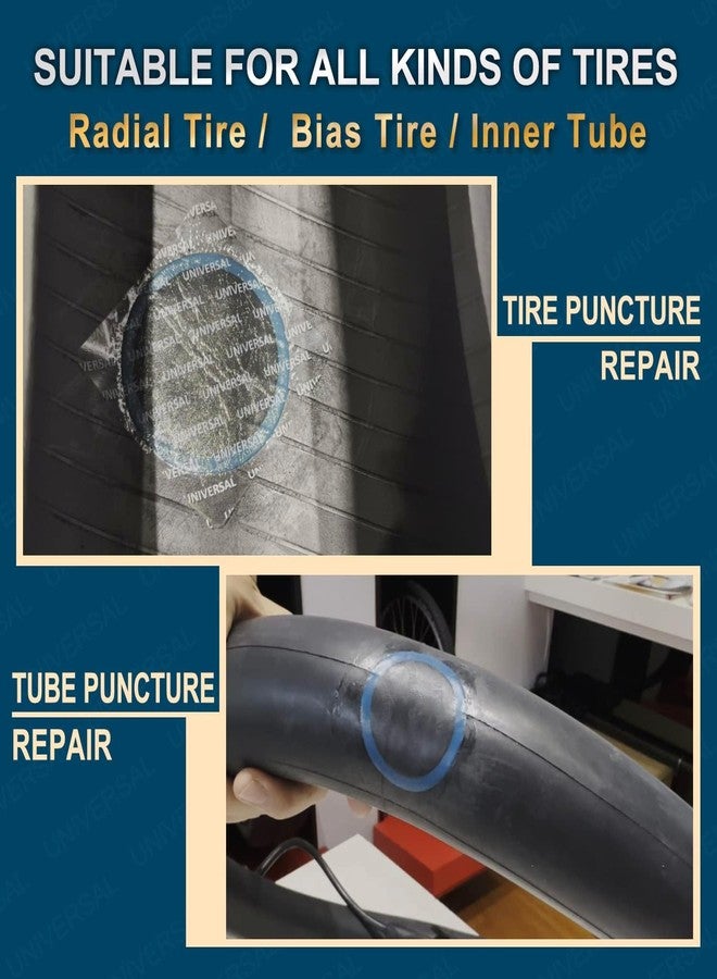 PAX 3Pcs 80mm Round Universal Tube and Tire Repair Patch Kit, for Radial and Bias Tires, Motorcycle, Automobile, Truck, Agricultural Vehicles, BMX, ATVs, River Floating, Inflatable Rubber - Image 3