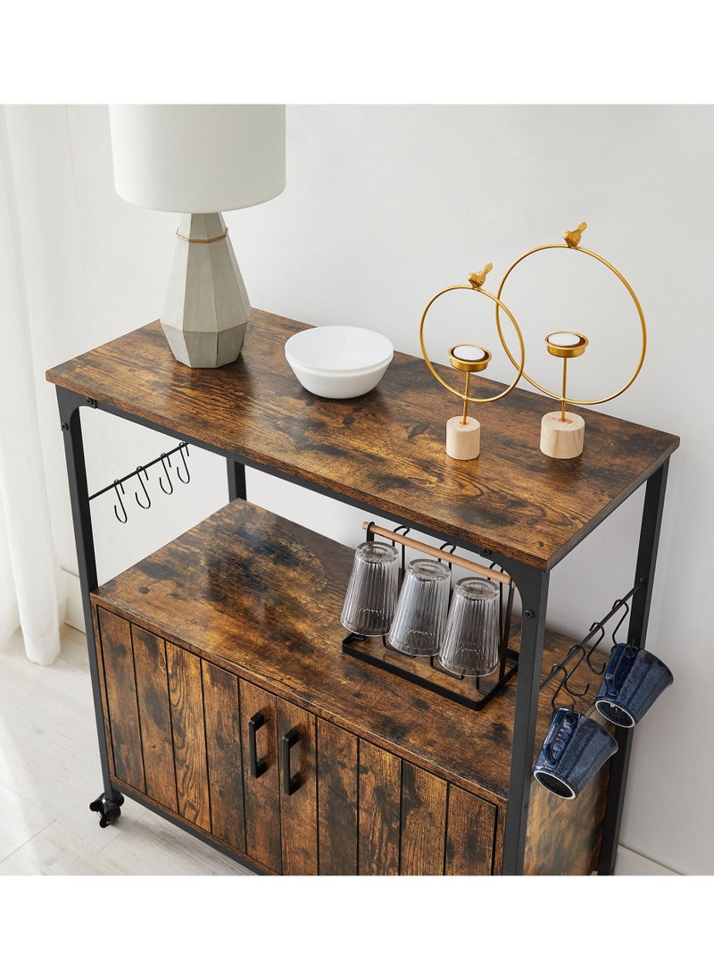 Baytonia - Baytonia Carine Simple Sideboard With Wheels - Image 1