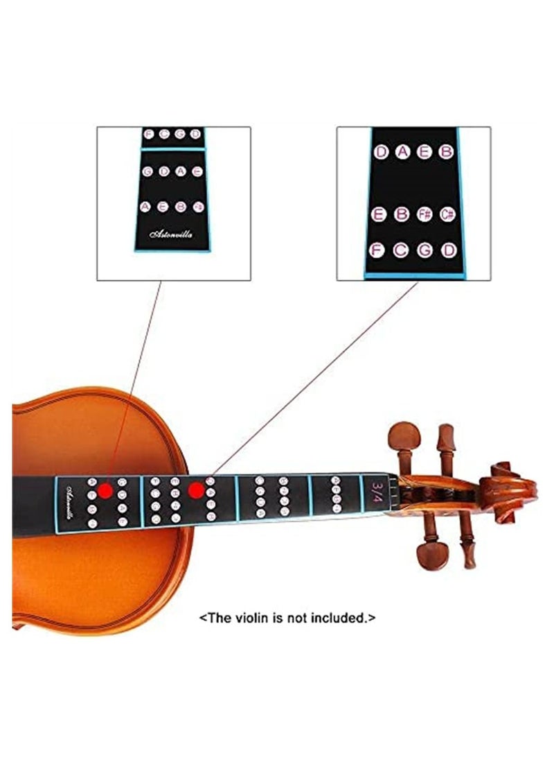 Click to open expanded view Mike Music Violin Finger Guide Set - Fingerboard Sticker guide Label Finger Chart For 3/4 Size Violin (3/4, Black)