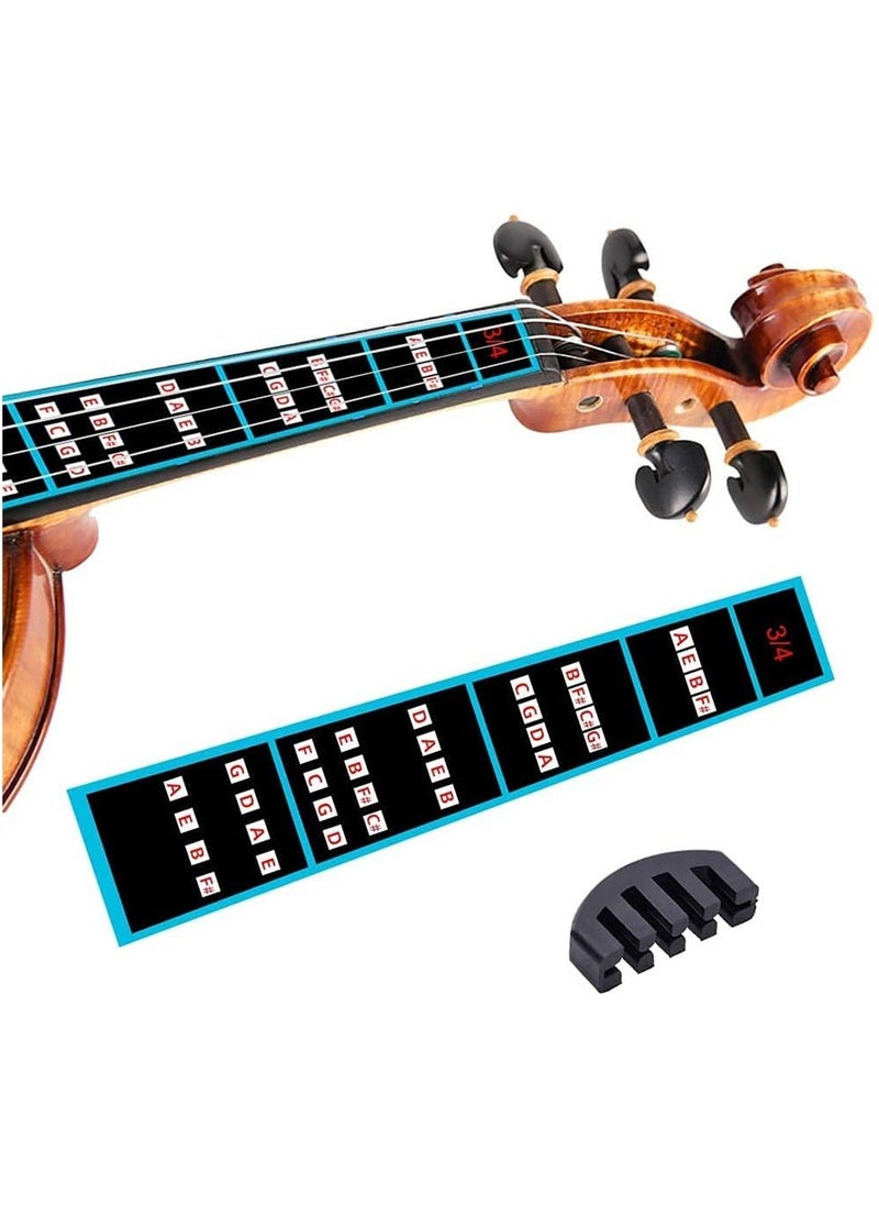 Click to open expanded view Mike Music Violin Finger Guide Set - Fingerboard Sticker guide Label Finger Chart For 3/4 Size Violin (3/4, Black)
