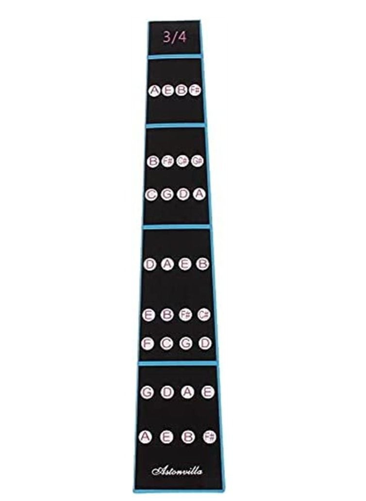 Click to open expanded view Mike Music Violin Finger Guide Set - Fingerboard Sticker guide Label Finger Chart For 3/4 Size Violin (3/4, Black)