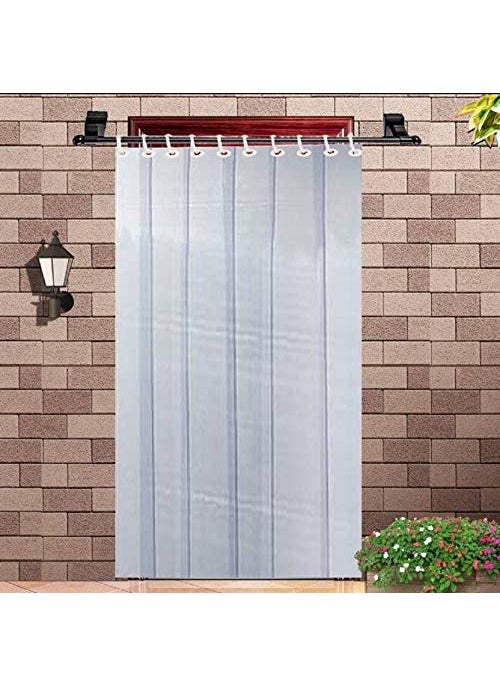 CHANDER CHANDER Plastic Classic Curtain 8 Feet Pack of 1  - Image 3