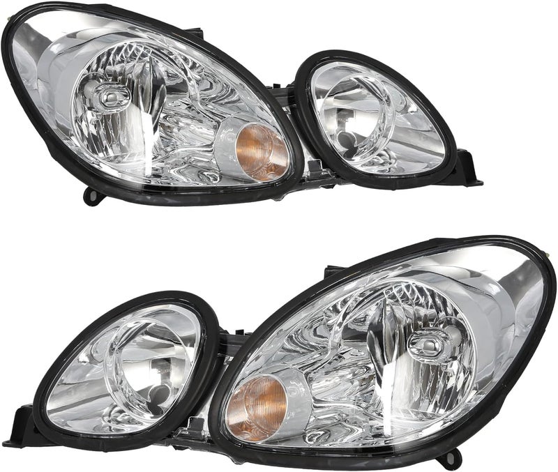 JSBOYAT Halogen Headlight Assembly for 1998-2005 Lexus GS300 GS430 GS400 with Bulbs - Image 2