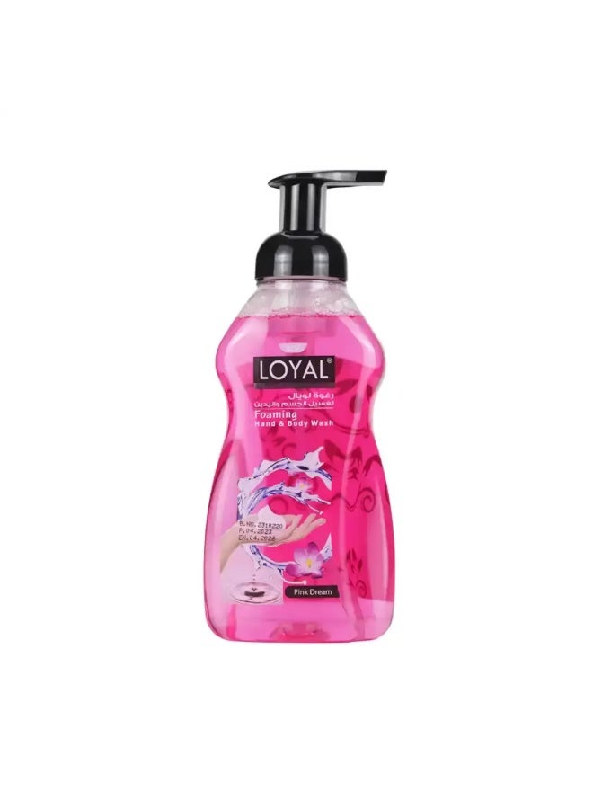 Loyal Foaming Hand and Body Wash Pink Dream Hand wash Liquid- 500ml - Image 1