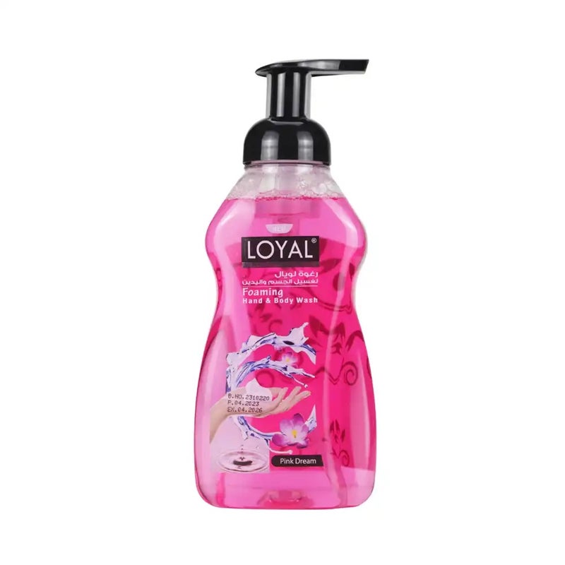 loyal غسول اليدين والجسم الرغوي المخلص - حلم وردي 500 مل - Image 1