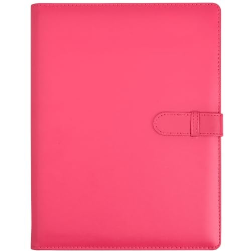 Arpan A4 Certificate Presentation Folder Faux Leather Document Organizer Professional Portfolio Book Conference Display Binder Pink 36 Pockets 72 Sides - Image 1