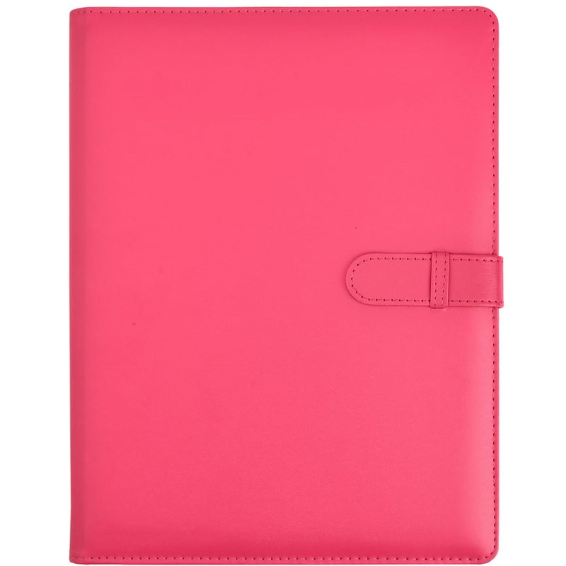 Arpan A4 Certificate Presentation Folder Faux Leather Document Organizer Professional Portfolio Book Conference Display Binder Pink 36 Pockets 72 Sides - Image 2