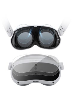 Y&D VR Headset and Glasses Protective Film Set for PICO 4, HD Anti-scratch Soft Cover Clear View Lens  - Image 1