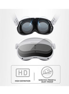 Y&D VR Headset and Glasses Protective Film Set for PICO 4, HD Anti-scratch Soft Cover Clear View Lens  - Image 5