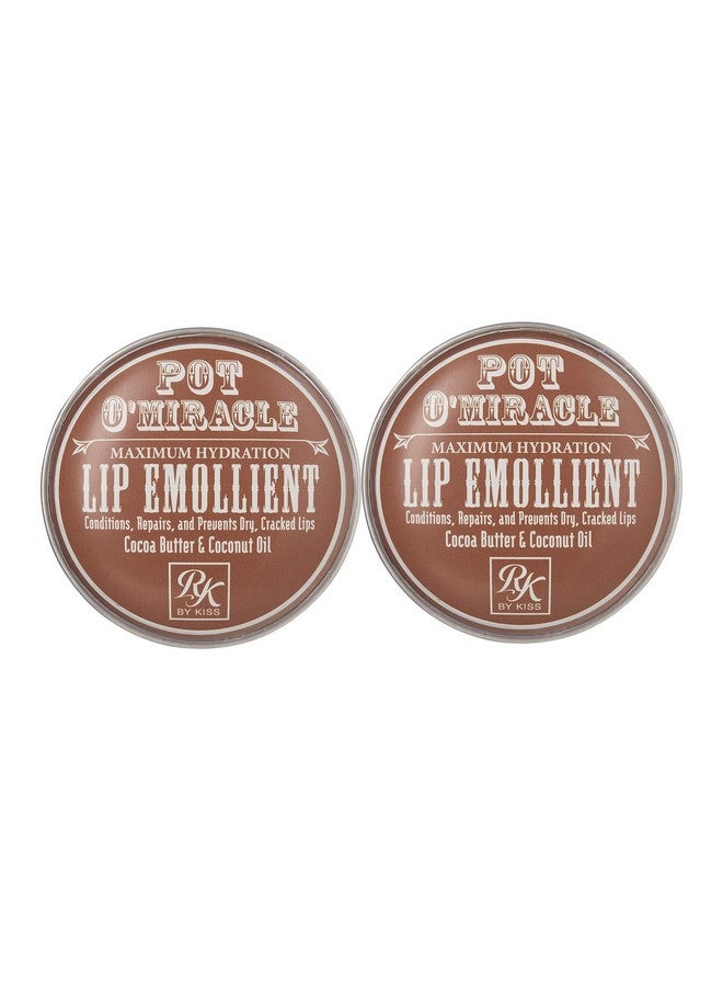 Ruby Kisses Pot O' Miracle Maximum Hydration Cocoa Butter & Coconut Oil (Lip Emollient 2 Pack) - Image 1