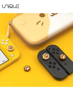 Unique 4 Pcs Cat Paw Shape Thumb Grip Caps,Soft Silicone Joystick Cover Compatible with Nintendo Switch/OLED/Switch Lite (Milk Tea Brown)  - Image 5