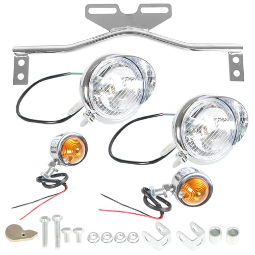 marddpair Motorcycle DrivingPassing Turn Signal Spot Fog Light Bar Replacement for Honda Kawasaki Yamaha Suzuki