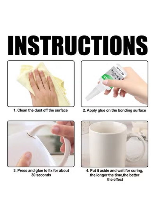 JUE-FISH High Strength Multifunctional Glue - Universal Super Glue with Instant Bonding 30g - Image 4