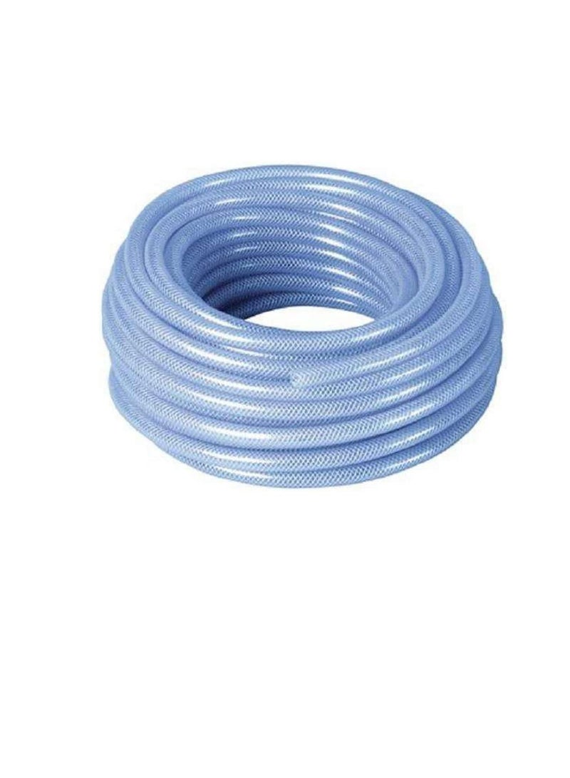 Generic High Pressure Braided Clear Flexible PVC Tubing Heavy Duty UV Chemical Resistant Vinyl Hose Water Oil (25 Yard, 1/2 Inch) - Image 1