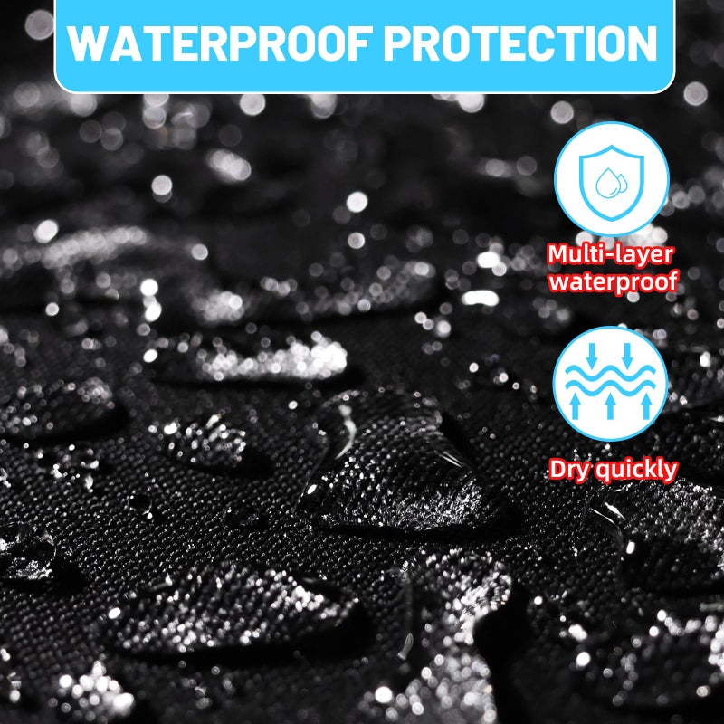 StarknightMT RTV Seat Cover Compatible with Kubota RTV 400 & RTV 500 UTV Seat Covers Waterproof Black Seat Cover - Image 3