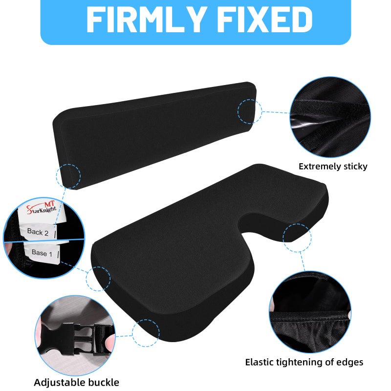 StarknightMT RTV Seat Cover Compatible with Kubota RTV 400 & RTV 500 UTV Seat Covers Waterproof Black Seat Cover - Image 5