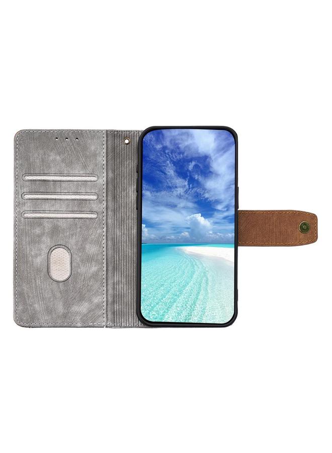 S-TOP Case For OPPO Reno13 F 4G / 5G Color Stitching Skin Feel Leather RFID Blocking Phone Case - Image 3