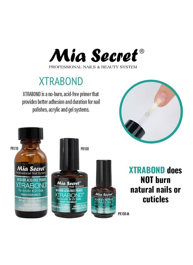 MIA SECRET - Mia Secret Professional Nail Prep pH Balance Dehydrator & XtraBond Acid-Free Primer 0.5 oz + - Image 1