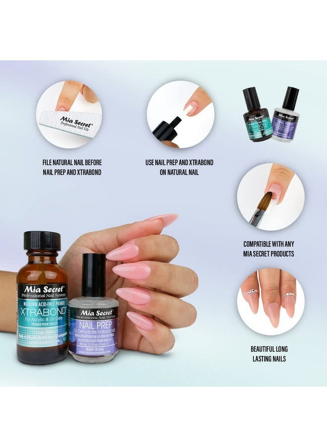 MIA SECRET - Mia Secret Professional Nail Prep pH Balance Dehydrator & XtraBond Acid-Free Primer 0.5 oz + - Image 1