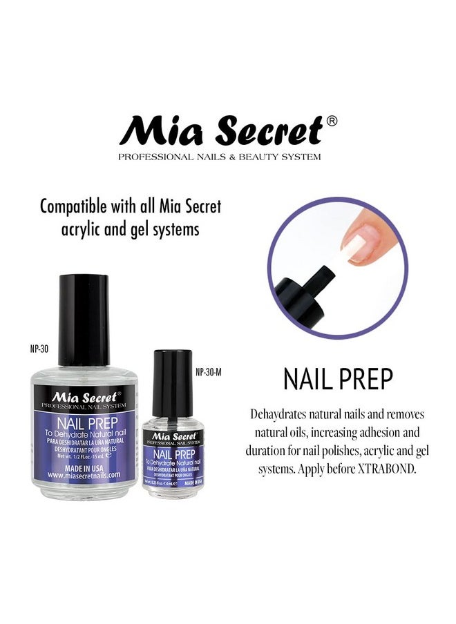 MIA SECRET - Mia Secret Professional Nail Prep pH Balance Dehydrator & XtraBond Acid-Free Primer 0.5 oz + - Image 1