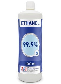 SPI-IPA Ethanol Alcohol 99.9% Antiseptic, Disinfectant and Rubefacient For Quick Drying and General Disinfecting 1000 ml