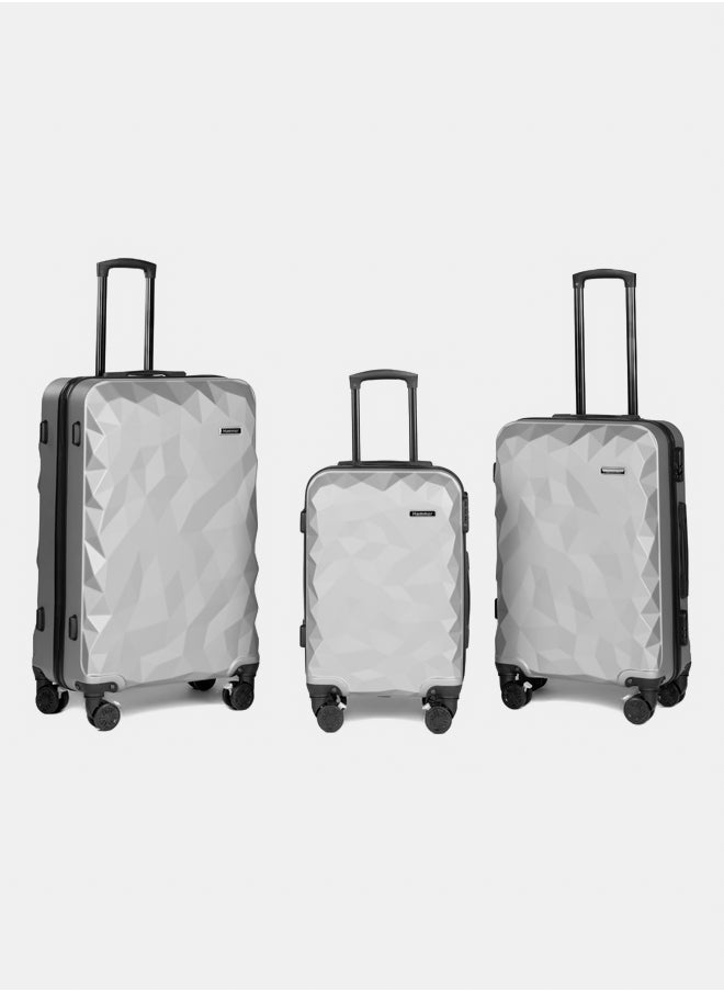 Hammer Hammer Luggage Diamond Set 3 Pieces 28 / 24 / 20 - 100% Pure ABS Material - One Year Warranty + 2 Year Free Maintenance  - Image 1
