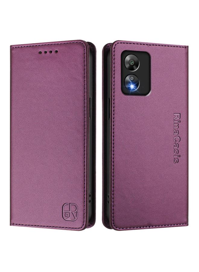 Zaboon Case For Boost Mobile Celero 5G SC / SN339D RC01 Dual-Folded Magnetic Suction RFID Leather Phone Case - Image 2