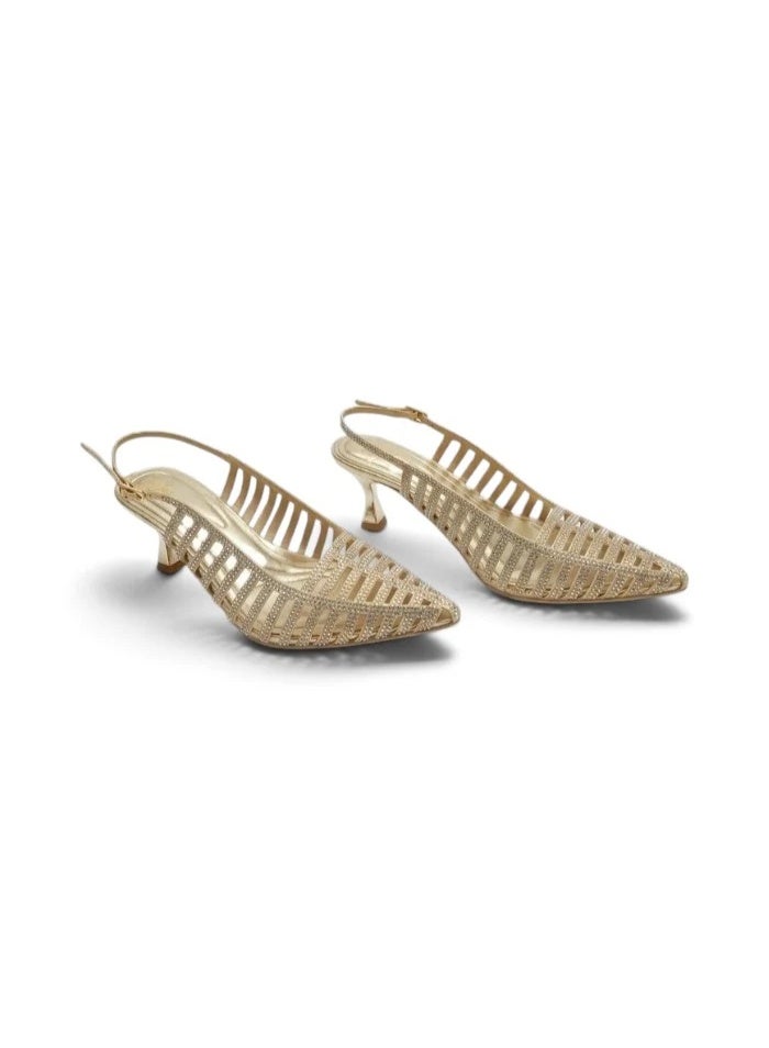 Vbranda Crystal Embellished Mesh Heels C-89 - Image 3