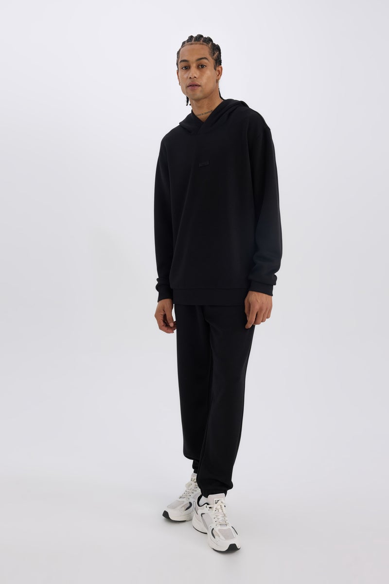 DeFacto Man DeFactoFit Standard Fit Hooded Scuba Fabric Sports Sweatshirt  - Image 4