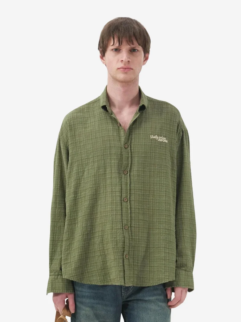 جيستو GIESTO Men's Plaid Button-Up Shirt