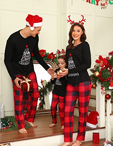 iClosam Matching Family Pajamas Set Striped Christmas Pajamas Sleepwear Dad Mom PJs - Image 3