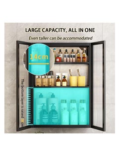 CityRiya-Long Bathroom Shelf, Large Cosmetic Makeup Organizer, Wall Mounted Storage Shelves, for Bedroom Bathroom Kitchen Laundry Room  - Image 3